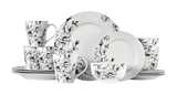 Wild Rose Porcelain Dinnerware Set, Serves 4, 16-pc, White R6T3 - product image 1