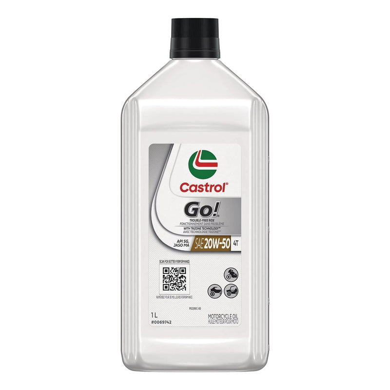 Go! 4-Stroke 4T Motorcycle Oil 20W50, 946-mL K4P9