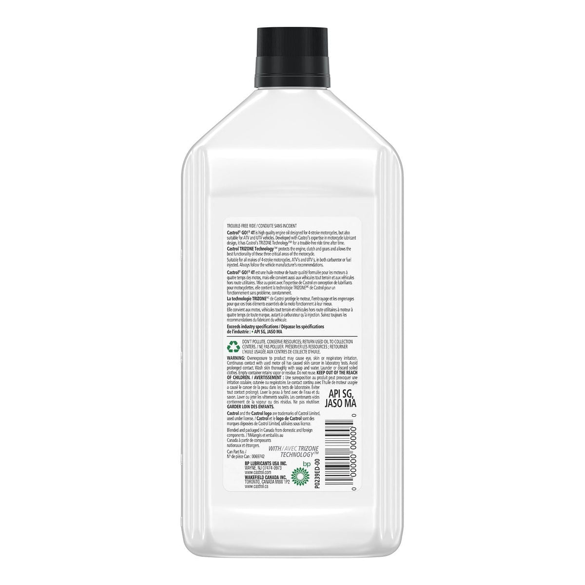 Go! 4-Stroke 4T Motorcycle Oil 20W50, 946-mL K4P9 - product image 3