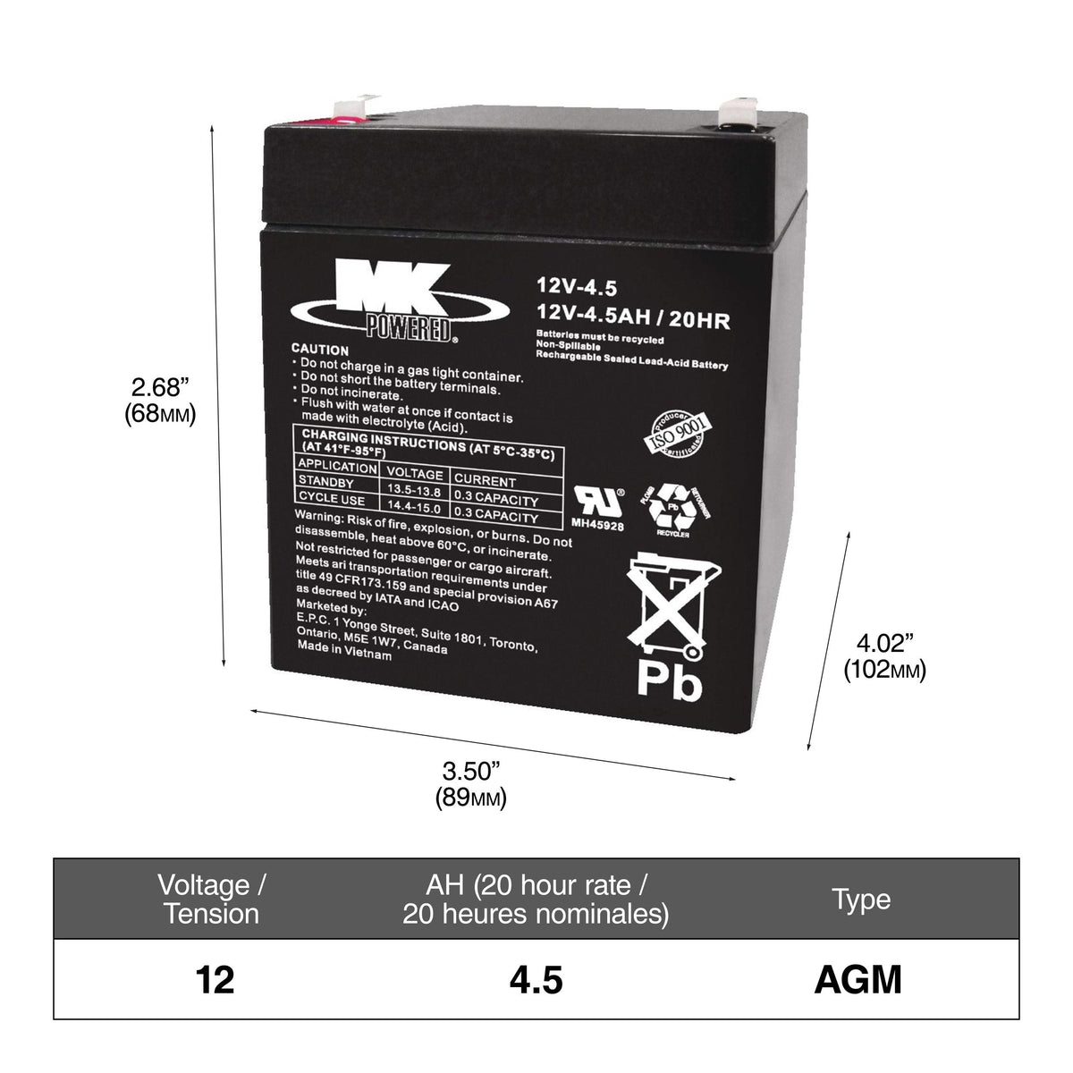 Group Size 48 (H6/L3) Battery, 615 CCA L4J3 - product image 1