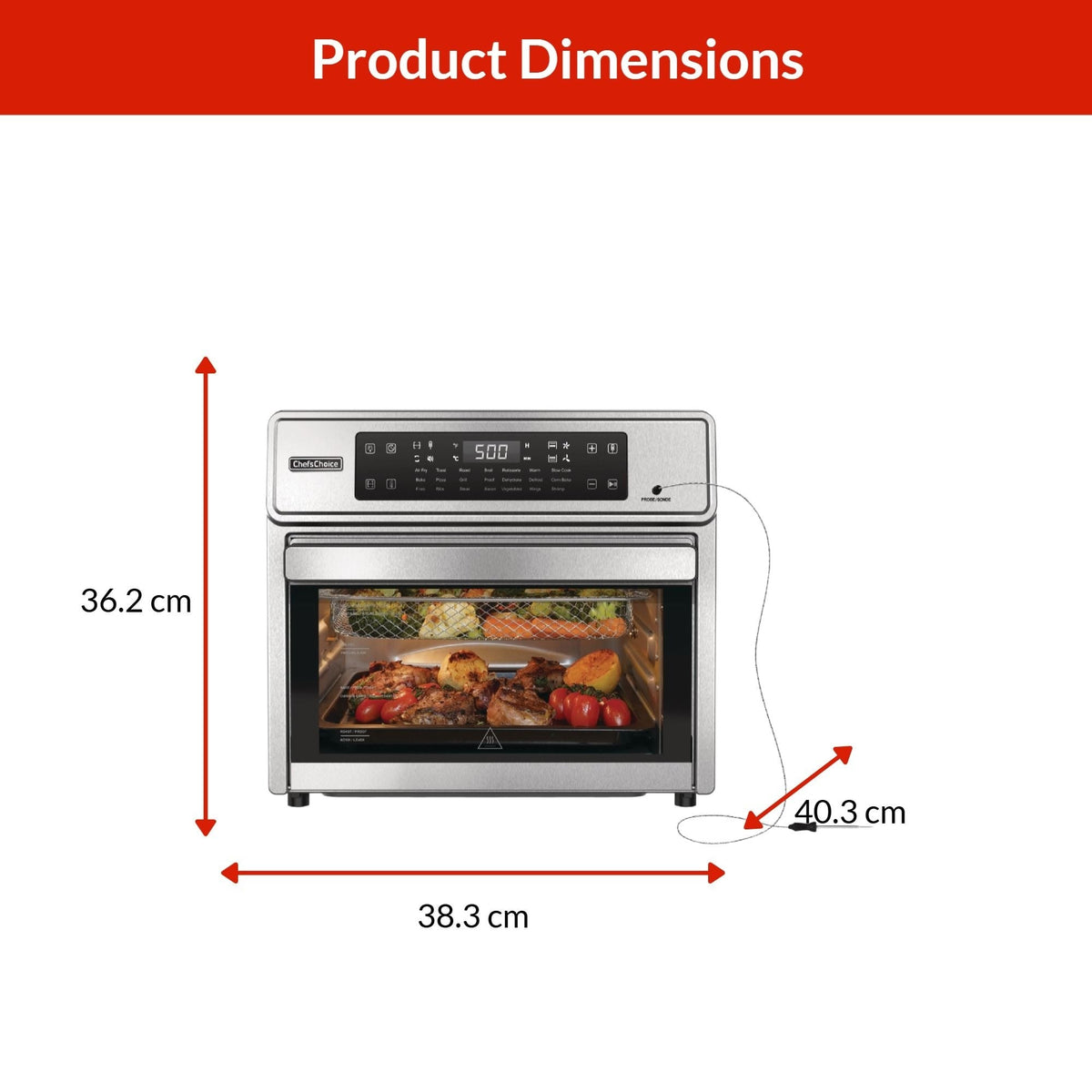 Performance Digital Air Fryer with Smart Probe, 26-qt B0N5 - product image 3
