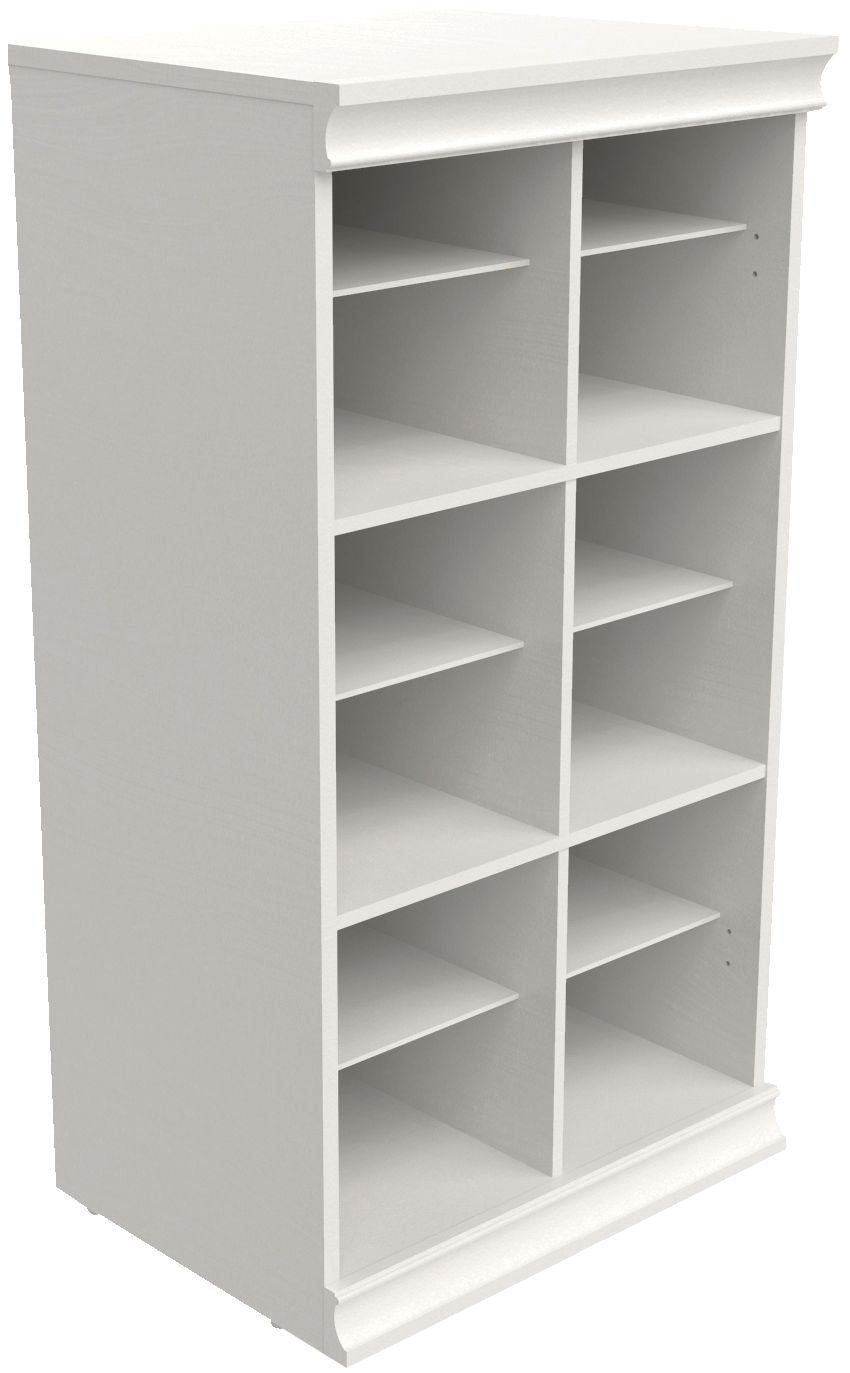 Modular Adjustable Divided Storage Shelves/Unit, White U1Q6 - product image 1