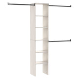 Suite Symphony Laminate Wood Tower Starter Kit with Rods, White Timber, 16-in J6A3 - product image 1