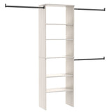 Suite Symphony Laminate Wood Tower Starter Kit with Rods, White Timber, 25-in X1W2 - product image 1