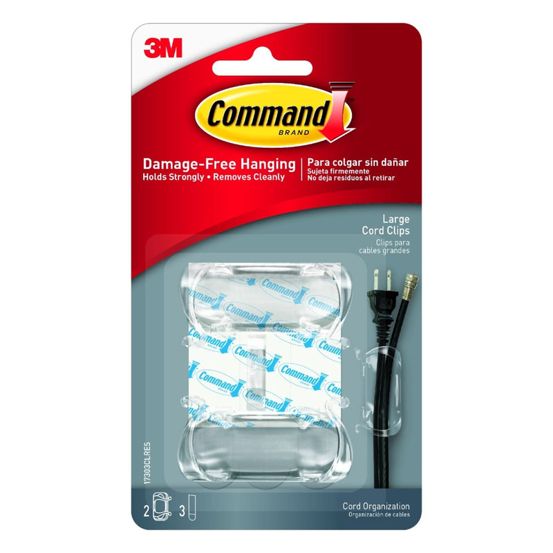 Clear Cord Clips, Clear R7S5