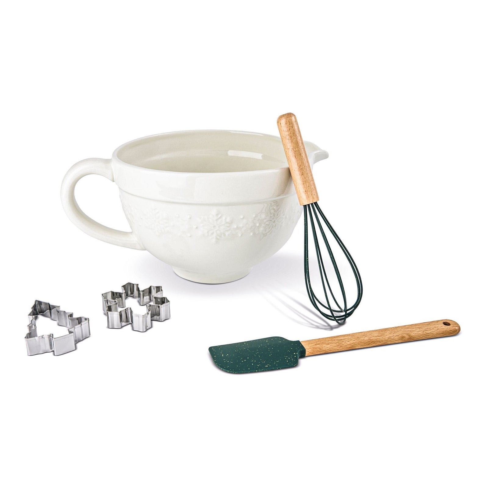 Home Snowflake Baking Set with Bamboo Handles, 5-pc C6D9 - product image 1