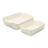 Kitchen Dishwasher Safe Cream Nested Baking Dish Set, 2-pc Z1R8 - product image 1