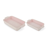 Kitchen Nested Bead Rectangular Bake Dish Set, Pink, 2-pc Y7C2 - product image 1