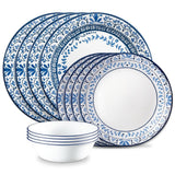 Portofino Glass Dinnerware Set, Serves 4, 12-pc, White Z1V3 - product image 1