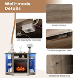 Fireplace TV Stand with Led Lights and 18" R1Q7 - product image 6