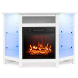 Fireplace TV Stand with LED Lights, White B7B7 - product image 1