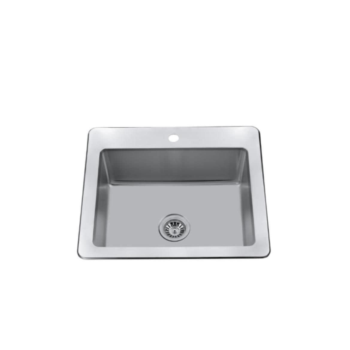 25-in Brushed Satin Stainless Steel Drop-in Sink L7H7 - product image 1