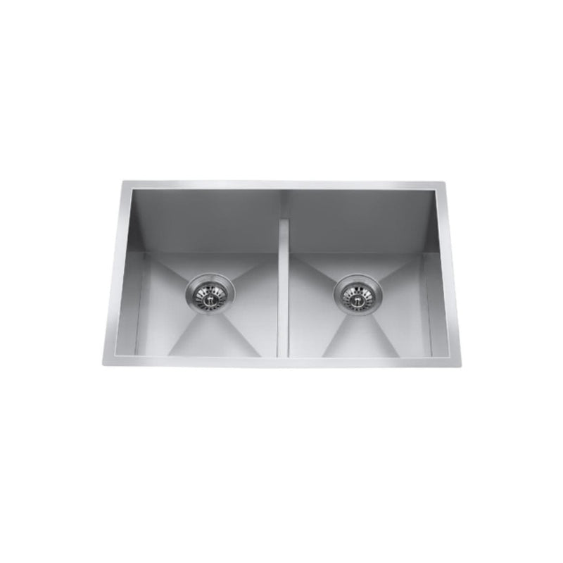 CXZD772L 29-in Low Divide Stainless Steel Double Bowl Sink L9S3