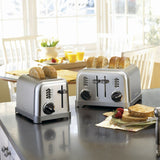 Metal Classic Toaster with 6 Settings, Stainless Steel, 4-Slices J4D7 - product image 4