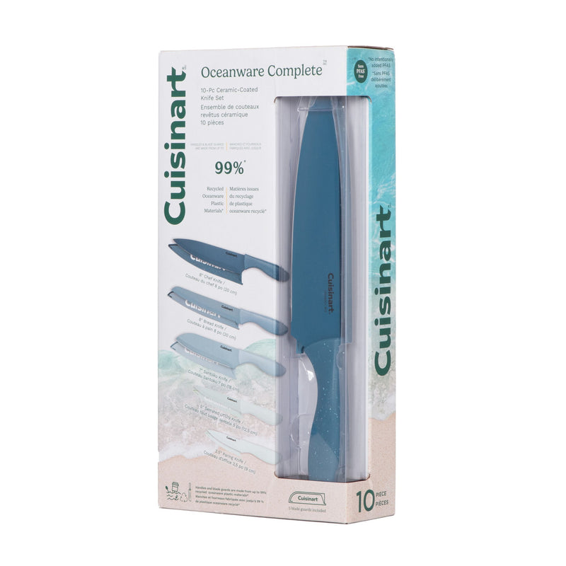 Oceanware Non-Stick Steel Knife Set, 10-pc O4M5