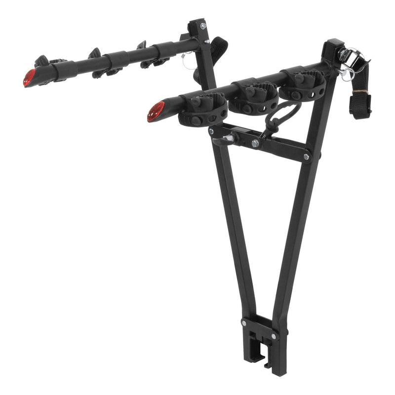 18013 Clamp-On 3-Bike Hitch Mount Bike Rack, Fits Over 2-in Receiver, Black Y1Z2