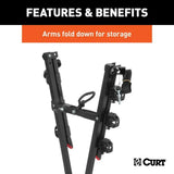 18013 Clamp-On 3-Bike Hitch Mount Bike Rack, Fits Over 2-in Receiver, Black Y1Z2 - product image 3