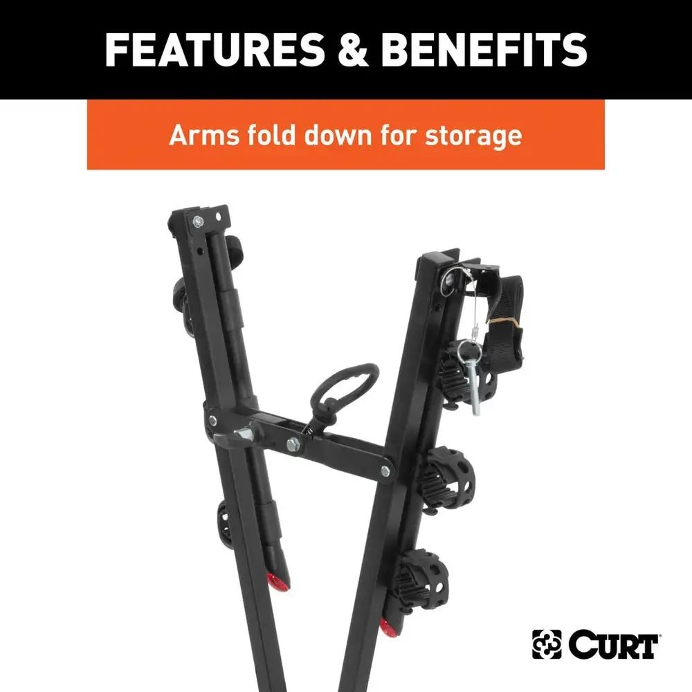 18013 Clamp-On 3-Bike Hitch Mount Bike Rack, Fits Over 2-in Receiver, Black Y1Z2 - product image 3