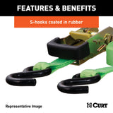 83002 16-ft Red Cargo Straps with S-Hooks (500-lb, 4-pk) E0K9 - product image 4