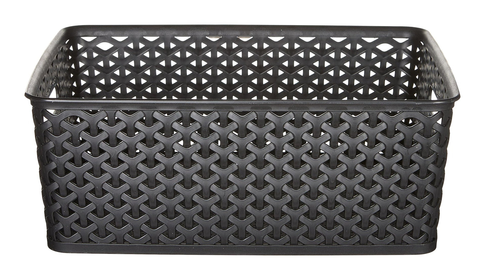 My Style Woven Storage Basket, Medium, Black K8Q4 - product image 1