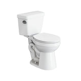 2-Piece Round Toilet Bowl with Soft Close, White, 4.8-L, Single Flush Q4U0 - product image 1