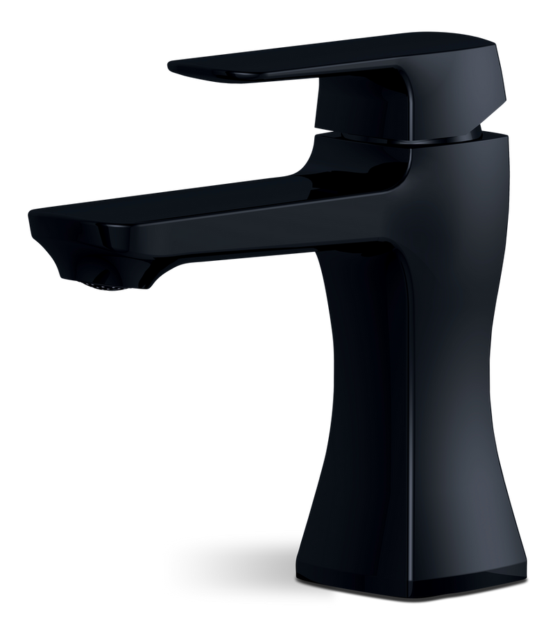 Aztek Single Handle 4-in Centreset Bathroom Sink Faucet with Pop-up Drain, Matte Black X0B1