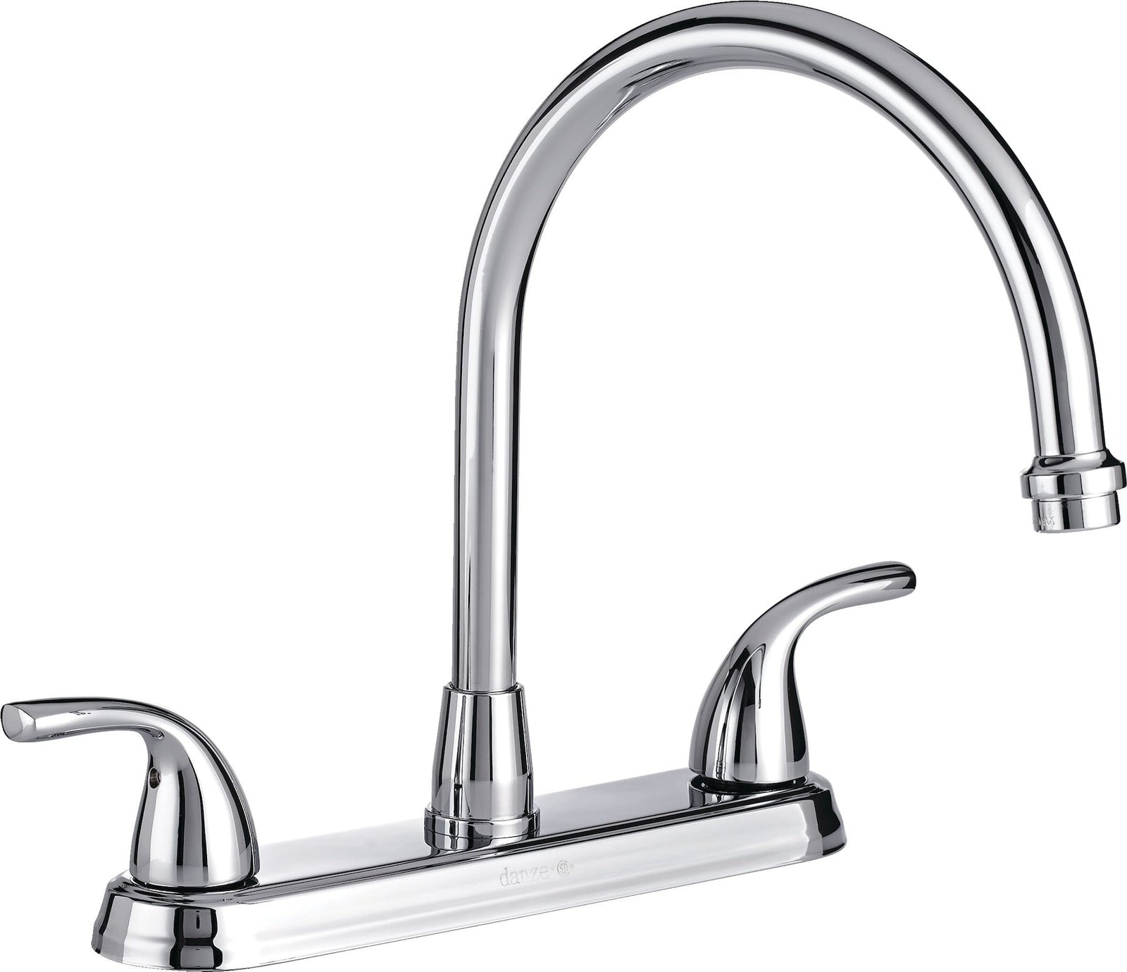 Double Handle High Arc Kitchen Faucet, Chrome J9O6 - product image 1