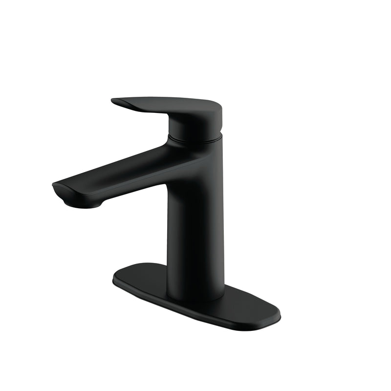 Esla 1-Handle Lavatory/Bathroom Sink Faucet, Lead-Free, Matte Black D5N2