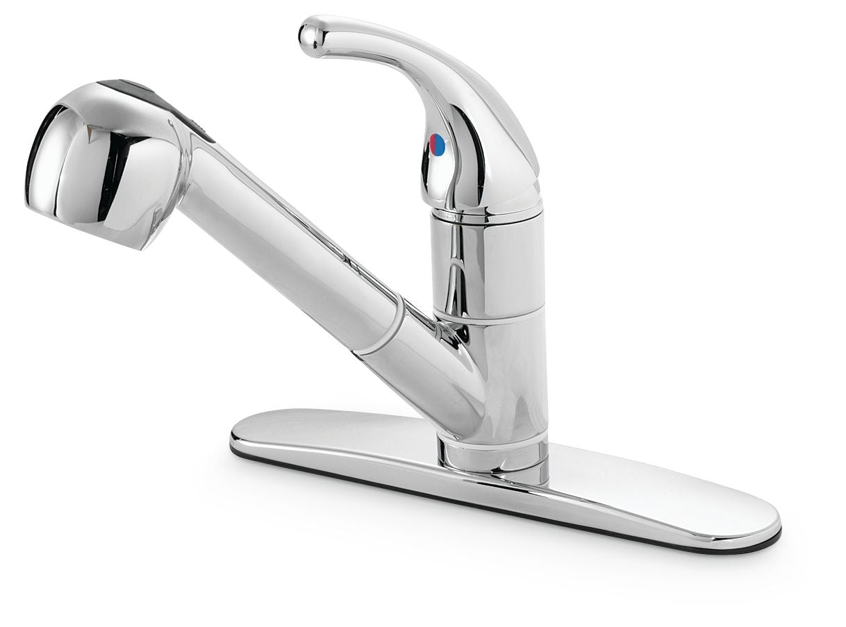 Plymouth Single Handle Pull Out Kitchen Faucet, Chrome V9T2 - product image 1