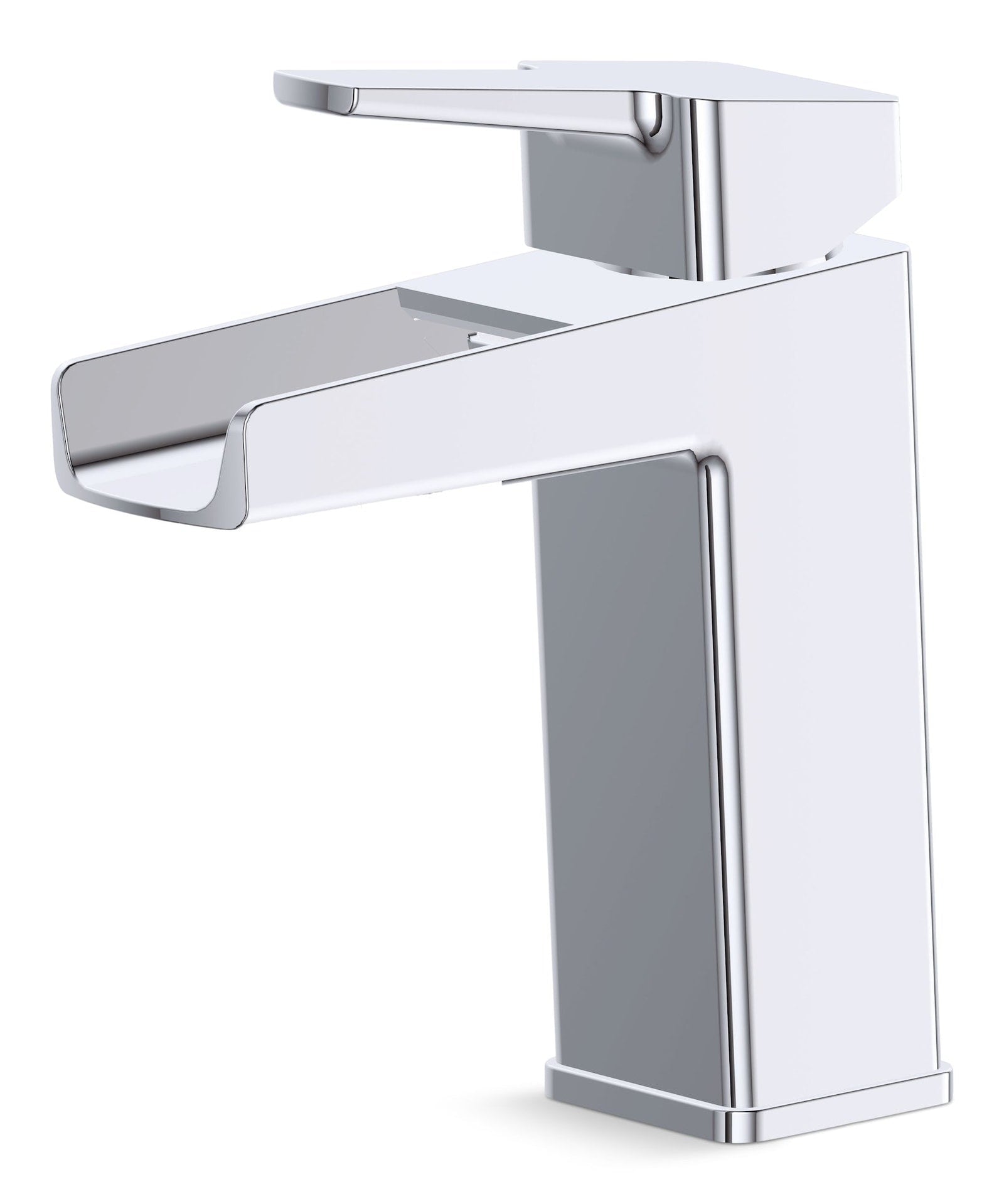 Reeve Single Handle Single Hole 4-in Centerset Bathroom Sink Faucet with Pop-up Drain, Chrome F6D6 - product image 1