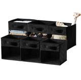 Collapsible Transparent Front Cube, 11-in, 6-pk, Black B8T6 - product image 2