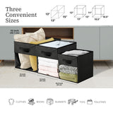 Collapsible Transparent Front Cube, 11-in, 6-pk, Black B8T6 - product image 4