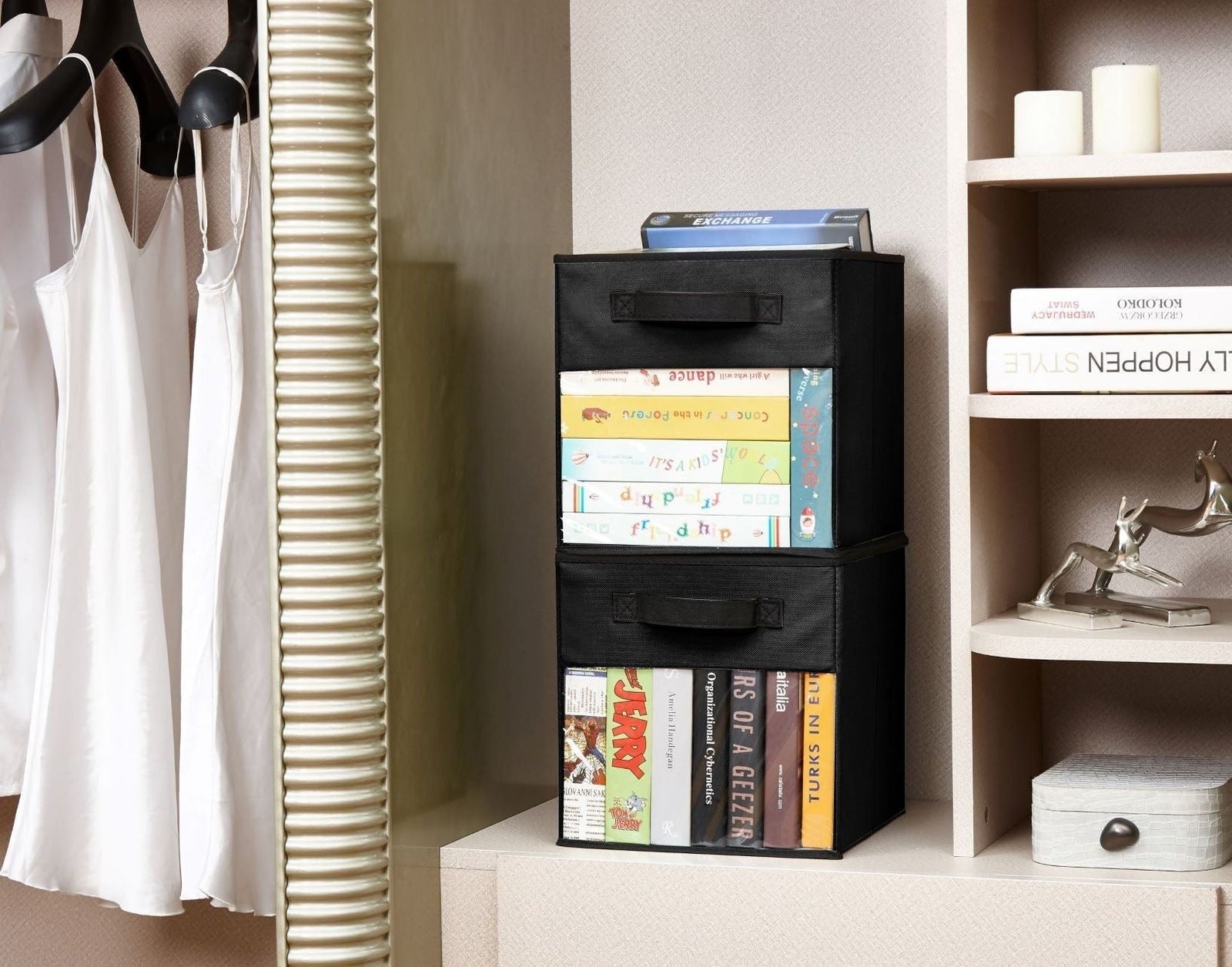 Collapsible Transparent Front Cube, 11-in, 6-pk, Black B8T6 - product image 8