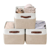 Large Soft-Sided Foldable Storage Basket, 3-pk, Beige O2I6 - product image 1