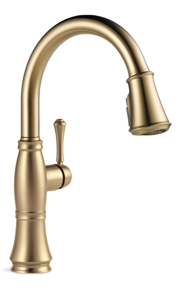 Cassidy 1-Handle ShieldSpray Pull-Down Kitchen Faucet, Champagne Bronze C4U7