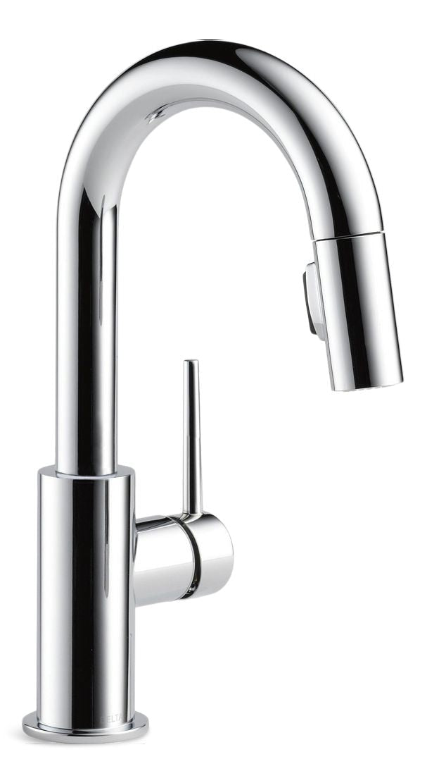 Faucet Trinsic Single Handle High Arc Pull Down Bar/Prep Kitchen Faucet, Assorted Finishes W5E6