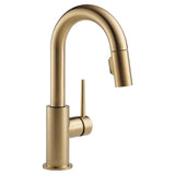 Trinsic 1-Handle Pull-Down Bar/Prep Faucet, Champagne Bronze N6U6 - product image 1