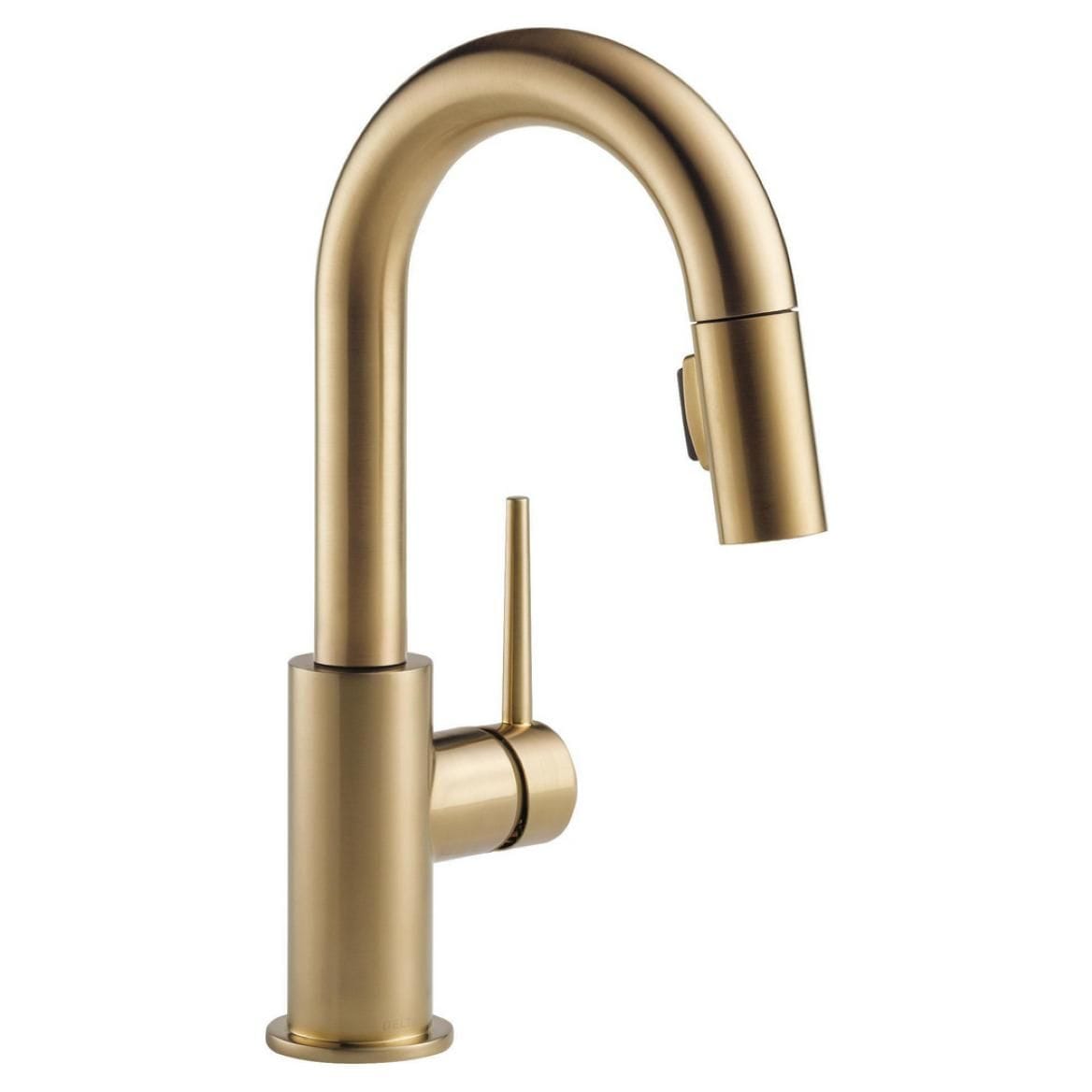 Trinsic 1-Handle Pull-Down Bar/Prep Faucet, Champagne Bronze N6U6 - product image 1