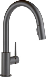 Trinsic Single Handle Pull-Down Kitchen Faucet, Matte Black G7V5 - product image 1