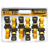 DXBC15006X 1,500-lb Ratchet Tie-Down, with Storage Bag, 1-in x 10-ft, 6-pk, Yellow U8A8 - product image 3