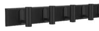 4 Hook Rack, Black G2D7