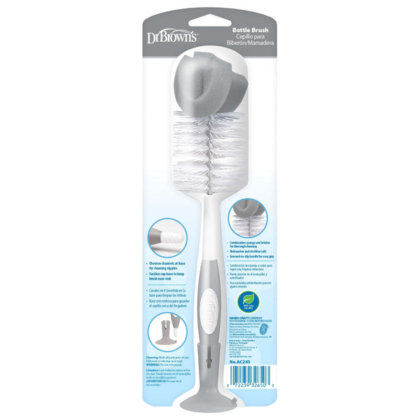 Soft Touch Bottle Brush, Grey U8X8