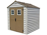 StoreMax Vinyl Garden Shed, Brown, 7-ft x 7-ft R9N1 - product image 1