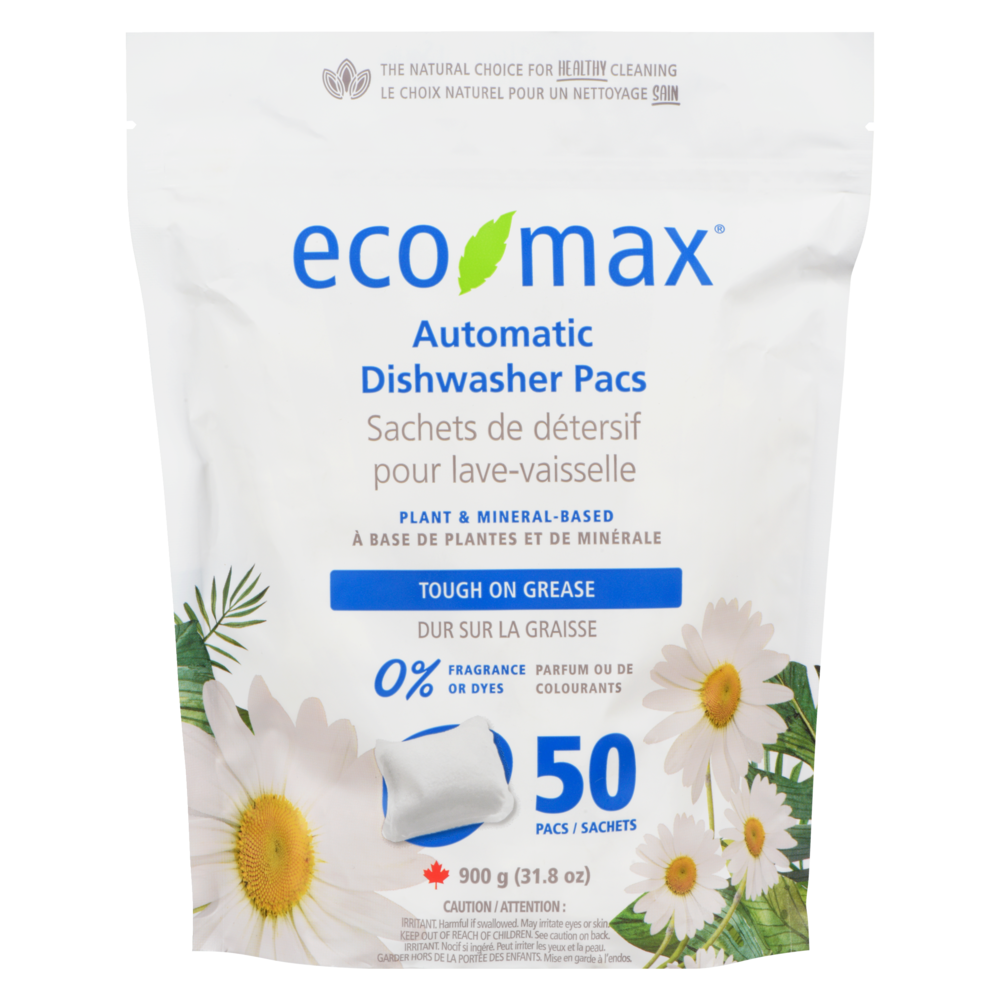 Plant & Mineral-Based Automatic Dishwasher Detergent Tabs, Fragrance-Free, 50-pk W7Z5 - product image 1