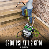 HPW3204-2 POWER+ 3200 PSI Pressure Washer with 2 x 6.0Ah Batteries and 320W Charger E7G7 - product image 3