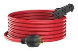 30A 25-ft Triple-Outlet Extension Cord, Red X1Q7 - product image 1