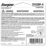 4-pk CR2032 3V / 3 Volt Lithium Coin Cell Batteries, Long Lasting I2N0 - product image 3