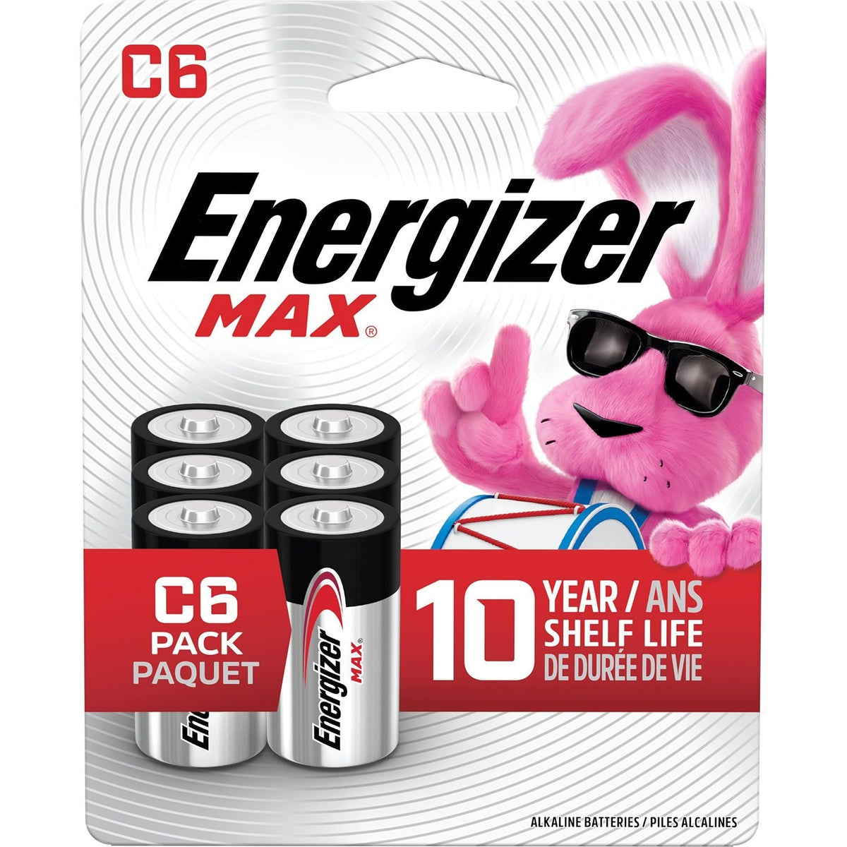 Alkaline C Battery, 6-Pack Q9W8 - product image 1