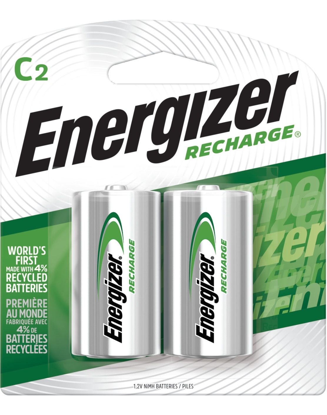 NH35BP-2 2-pk C NiMH Rechargeable Batteries, Pre-Charged, Long Lasting Y7U5 - product image 1