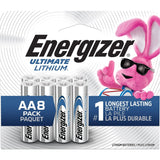 Ultimate AA Lithium Batteries, Long Lasting, All Purpose, 8-pk G7V8 - product image 1